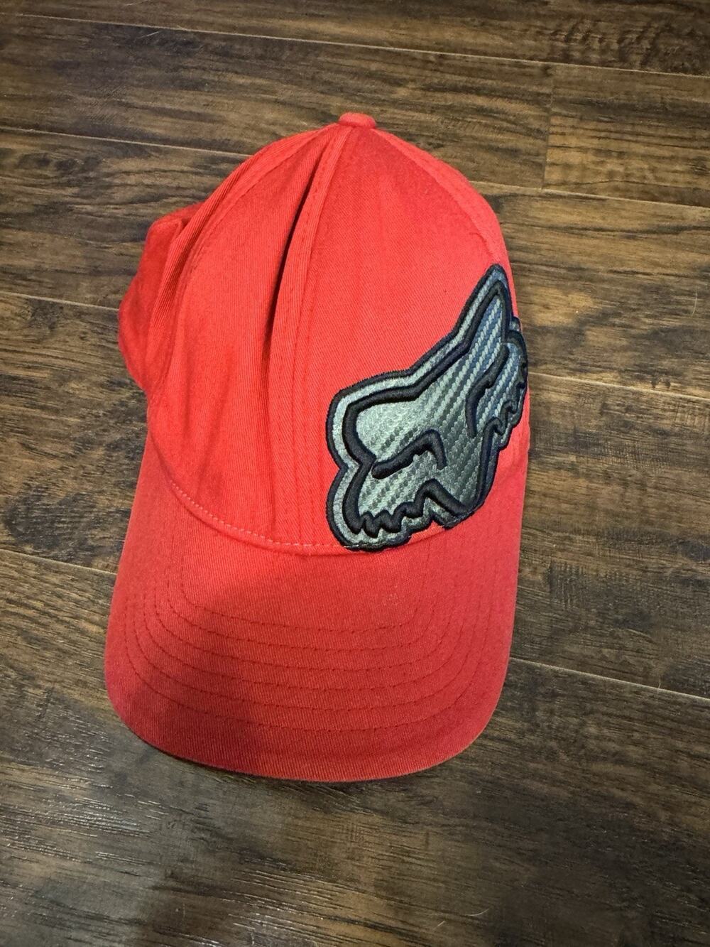 Fox Racing Red FlexFit Hat Cap Size S/M